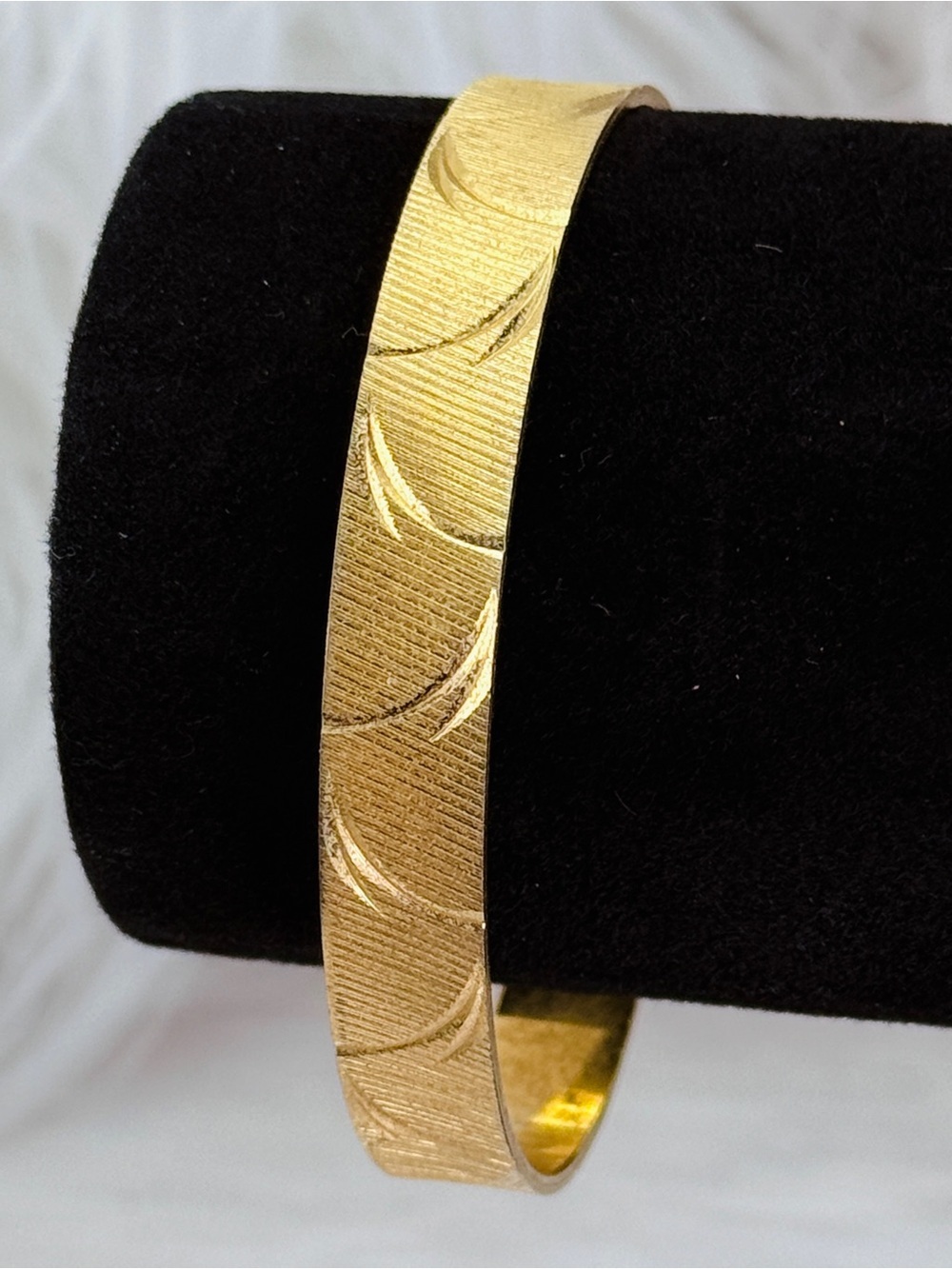 Vintage Anson, aged goldtone bangle bracelet